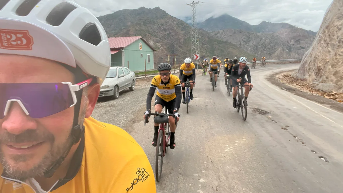 Cyclists during Ride25