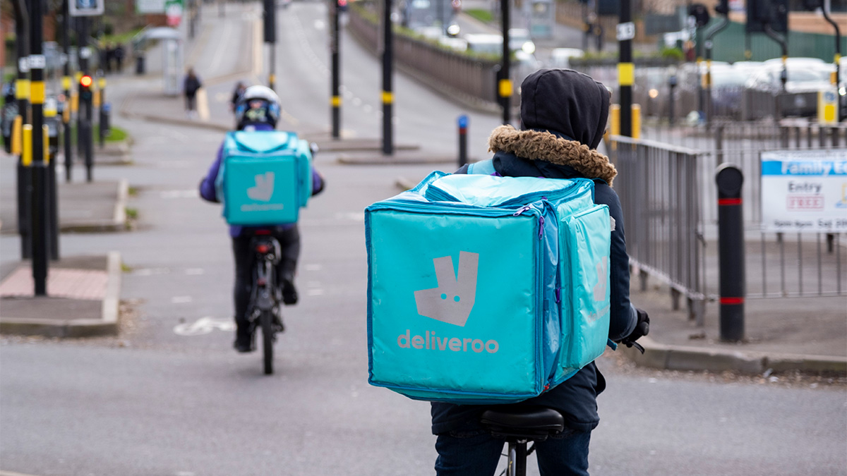 Deliveroo Cycle Couriers In Birmingham