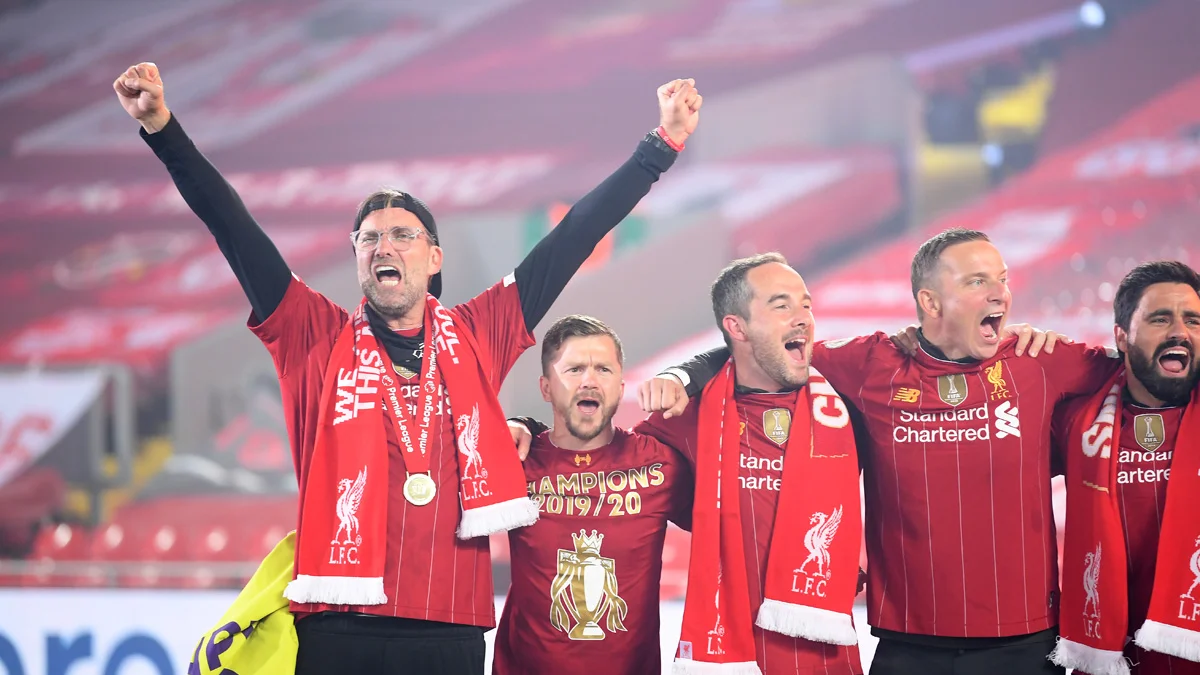 Jurgen Klopp led Liverpool to win the Premier League in 2020
