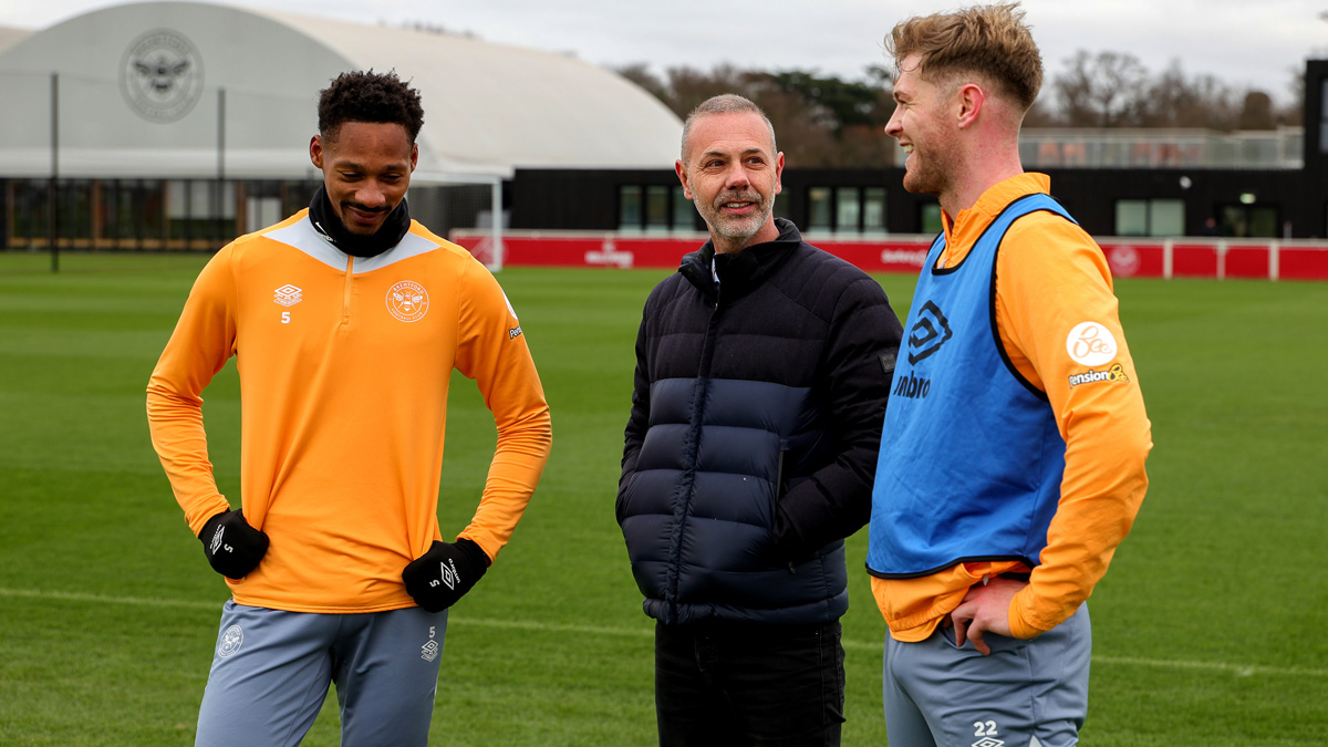 Nick Grey at Brentford's training ground